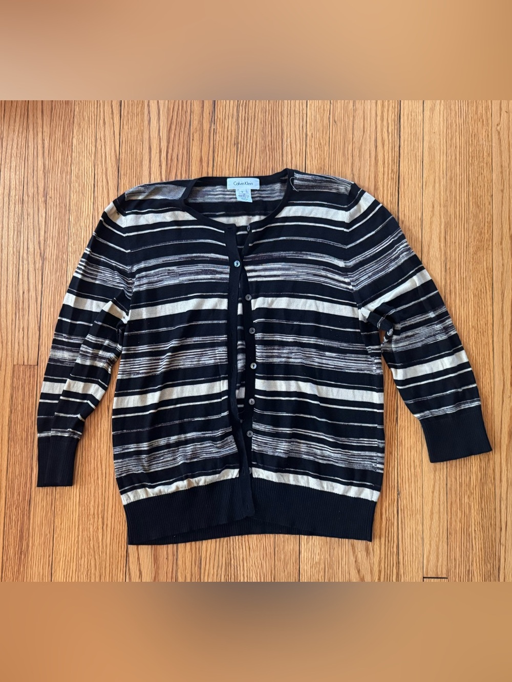 Calvin Klein striped cardigan - L